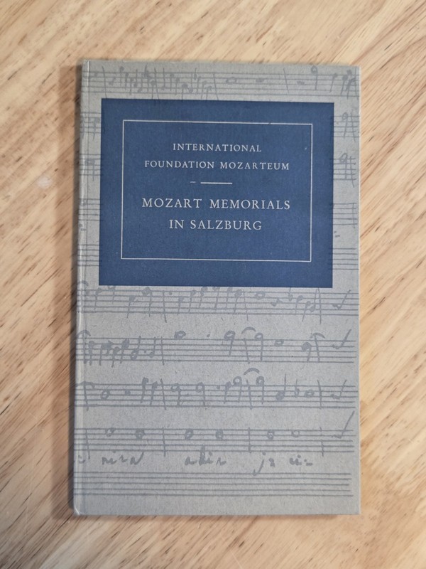 Mozart Memorials in Salzburg International Foundation Mozarteum Book