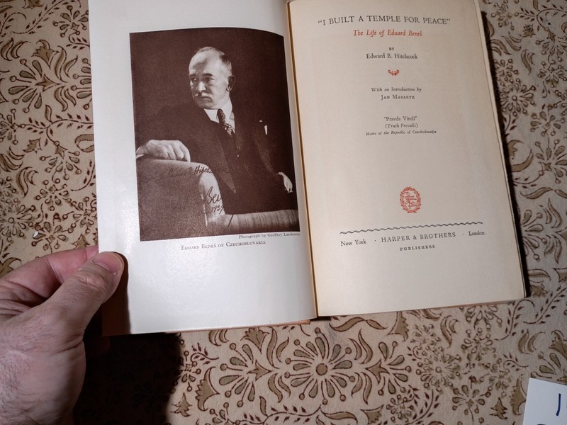 RARE 1940 HC stated 1st Ed - I Built A Temple For Peace by Edward B. Hitchcock gallery