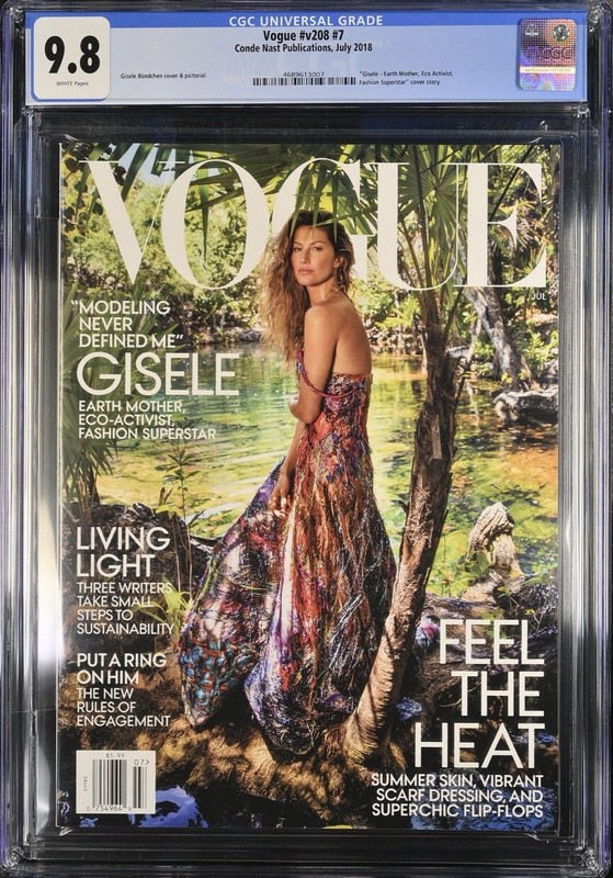 Vogue (Jul 2018) • CGC 9.8 fashion magazine • Gisele Bündchen