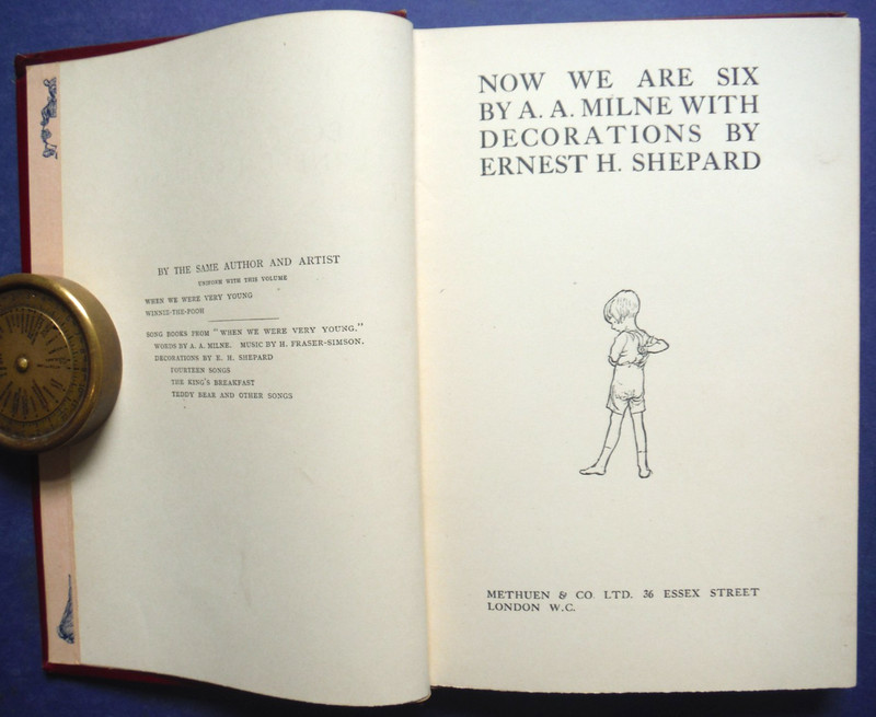 A.A. Milne Now We are Six by A.A. Milne & Ernest H. Shepard 1927 HB 1st Printing gallery