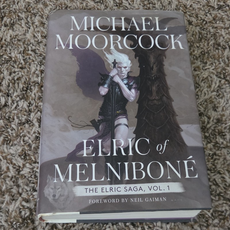 Michael Moorcock Elric of Melniboné Elric Saga Bk 1 HC 2022 DJ 1st Saga Press Ed
