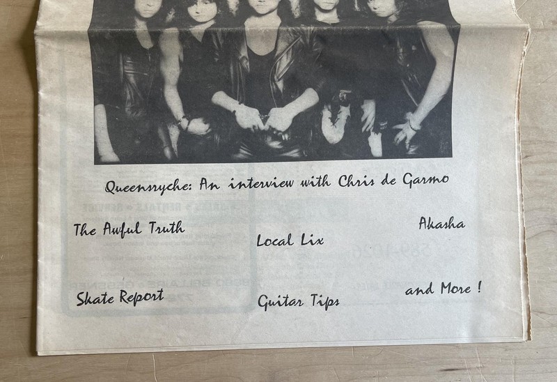 RIVETHEAD Magazine #4 March 1989 Houston Heavy Metal Music Scene Queensryche gallery