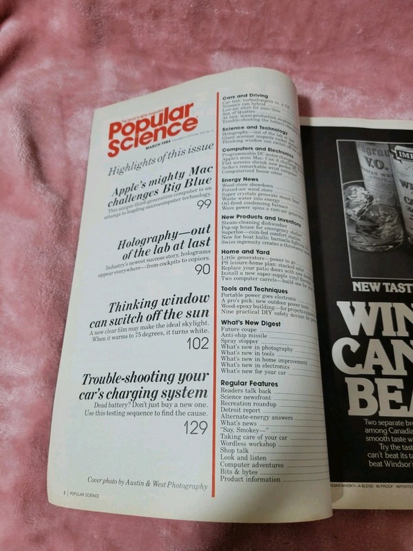 Popular Science Magazine March 1984 Apple's 32-Bit Mini Mac, Steve Jobs gallery