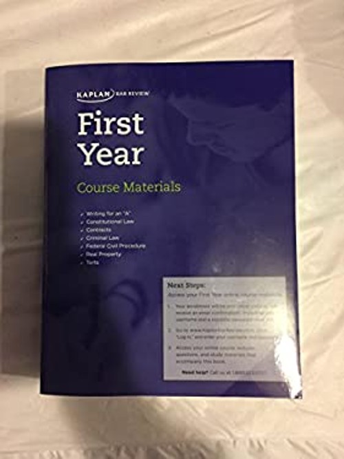Kaplan Bar Review First Year Course Materials Kaplan