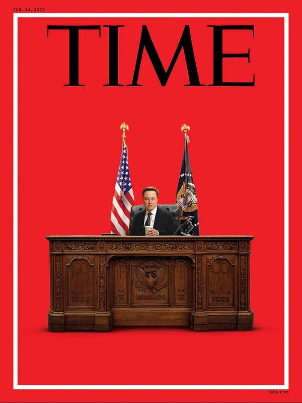 Pre-Order Elon Musk TIME Magazine 02.24.25 Edition – Includes BCW Sleeve/Board