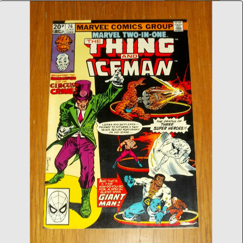 MARVEL TWO IN ONE #76 VF (8.0) MARVEL COMICS THING ICEMAN JUNE 1981