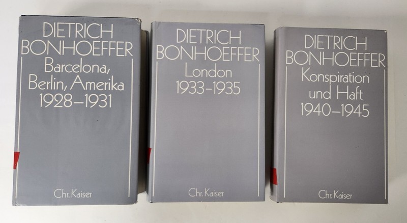 Dietrich Bonhoeffer 3 Books Set – London, Conspiracies und Hadt, Barcelona…