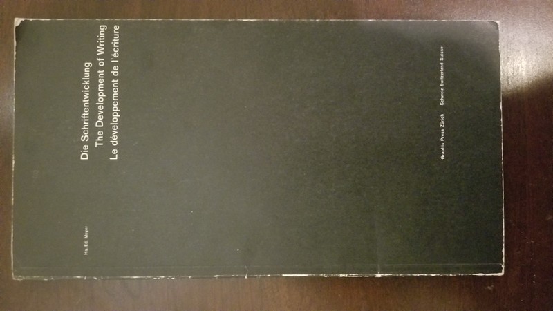 The Development of Writing 1964 – Die Schriftentwicklung – Graphis Press Zurich
