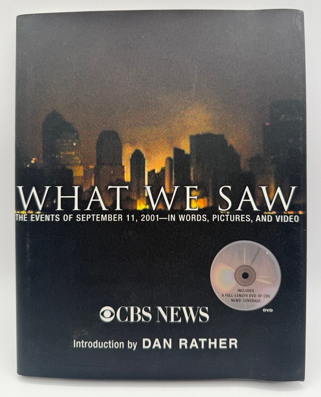 What We Saw CBS News Hardcover Book with DVD 2001 America Responds Stamp Sheet