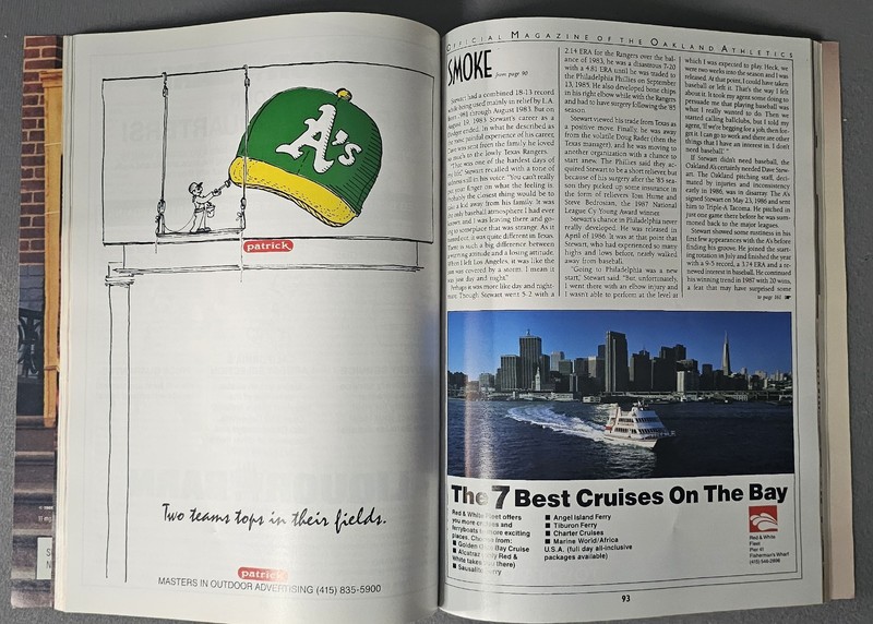 1988 Vol 8. No 1 OAKLAND ATHLETICS MAGAZINE PROGRAM gallery