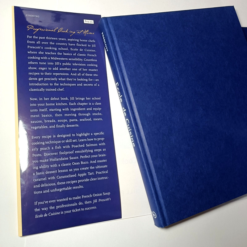 Ecole de Cuisine SIGNED by Jill Prescott 2001 Ten Speed Press 1st printing gallery