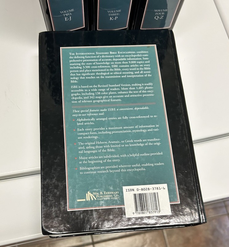 International Standard Bible Encyclopedias 4 Volume Set Geoffrey W. Bromiley gallery
