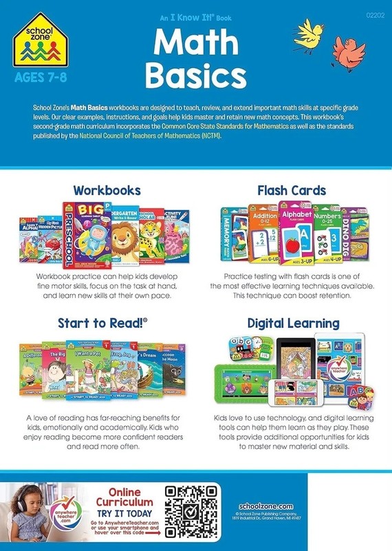 School Zone - Math Basics 2 Workbook - 64 Pages, Ages 7 to 8, 2nd Grade.... gallery