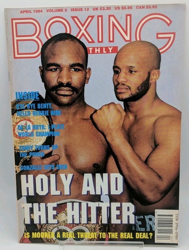 Collectable Boxing Monthly Magazine – April 1994 Evander Holyfield Holy an.. UK⭐