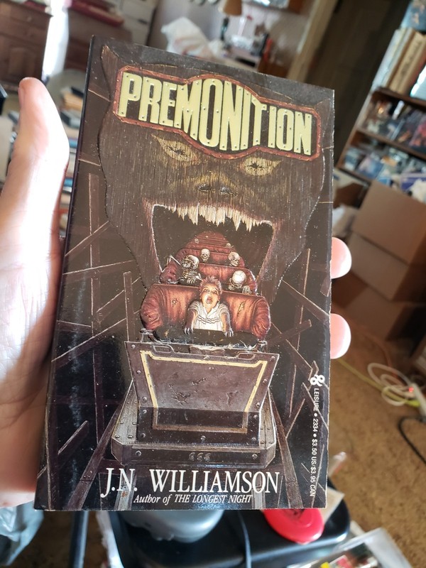 Unread Horror J.N. Williamson Premonition Tor Paperback Excellent Condition