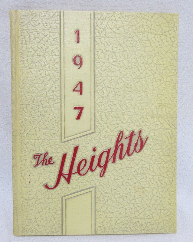 1947 The Heights Arlington Heights Illinois High School Yearbook Book