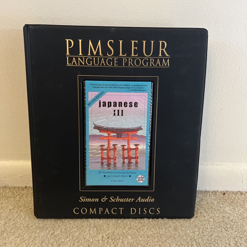 Simon & Schuster Audio Pimsleur Language Program Japanese III 16-CD Set