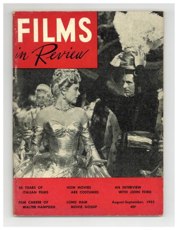 Films in Review Vol. 6 #7 VG 1955 Low Grade