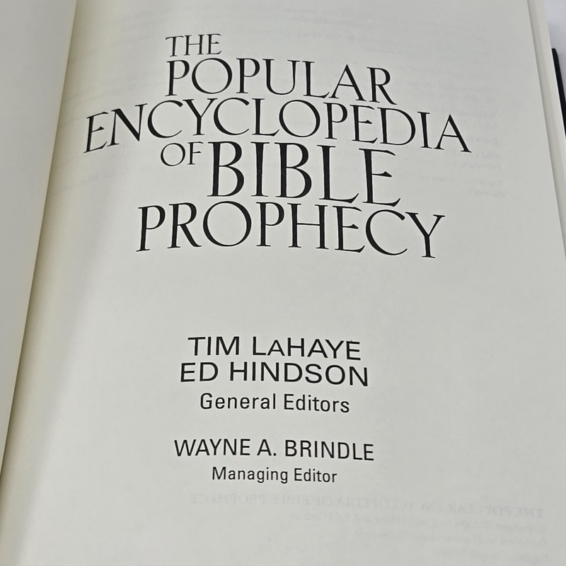 The Popular Encyclopedia of Bible Prophecy Tim LaHaye Ed Hindson Hardcover gallery