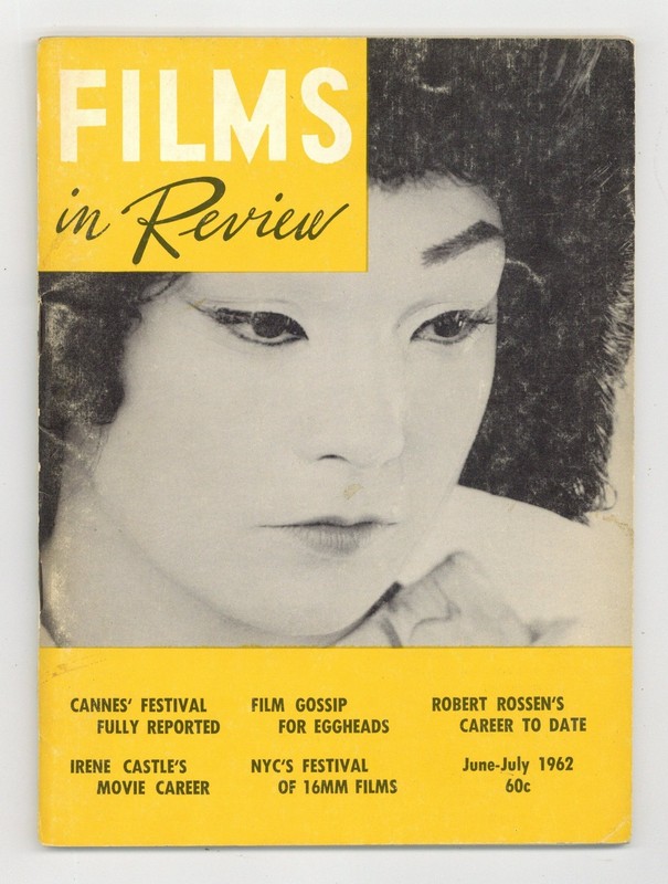 Films in Review Vol. 13 #6 VG/FN 5.0 1962 Low Grade