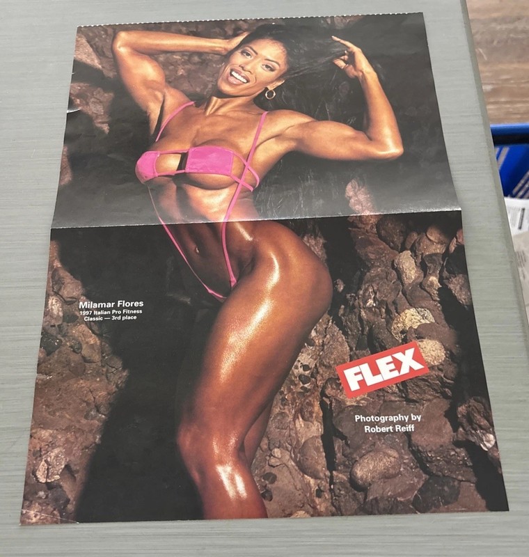 Milamar Flores/Amy Fadhil/MaDonna Grimes SEXY Beach Bikini Bodybuilding Poster