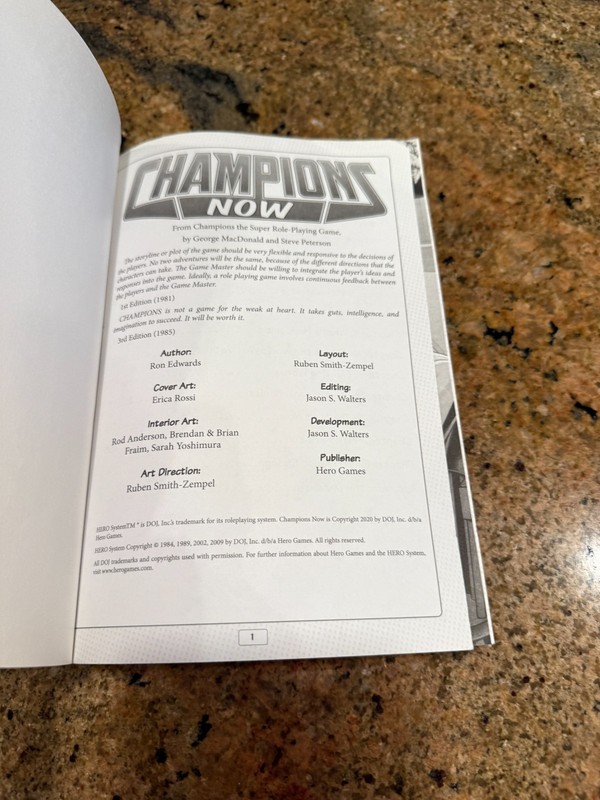 Champions Now - Paperback By Ron Edwards - VERY GOOD gallery