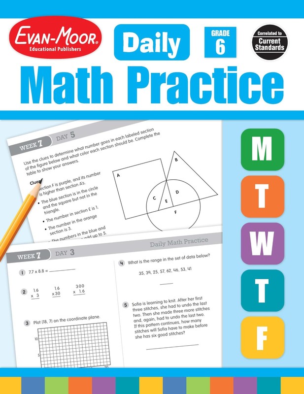 Evan-Moor Daily Math Practice, Grade 6