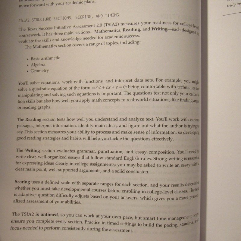 TSI STUDY GUIDE 2026-2027 EDITION Strengthen Skills, TSIA2 Updated Questions gallery