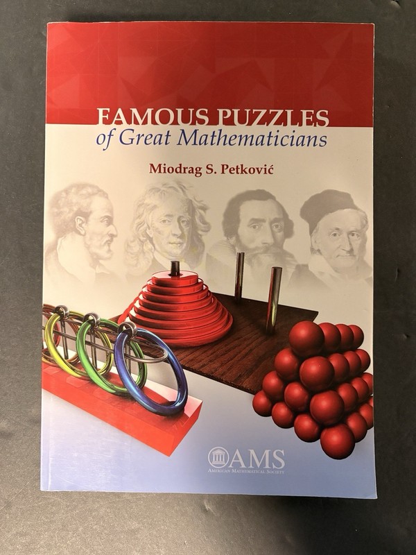 FAMOUS PUZZLES OF GREAT MATHEMATICIANS by Miodrag S. Petkovic (2009 Trade PB) VG