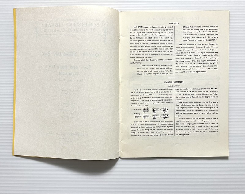 Bach Three-Part Inventions For The Piano SC gallery