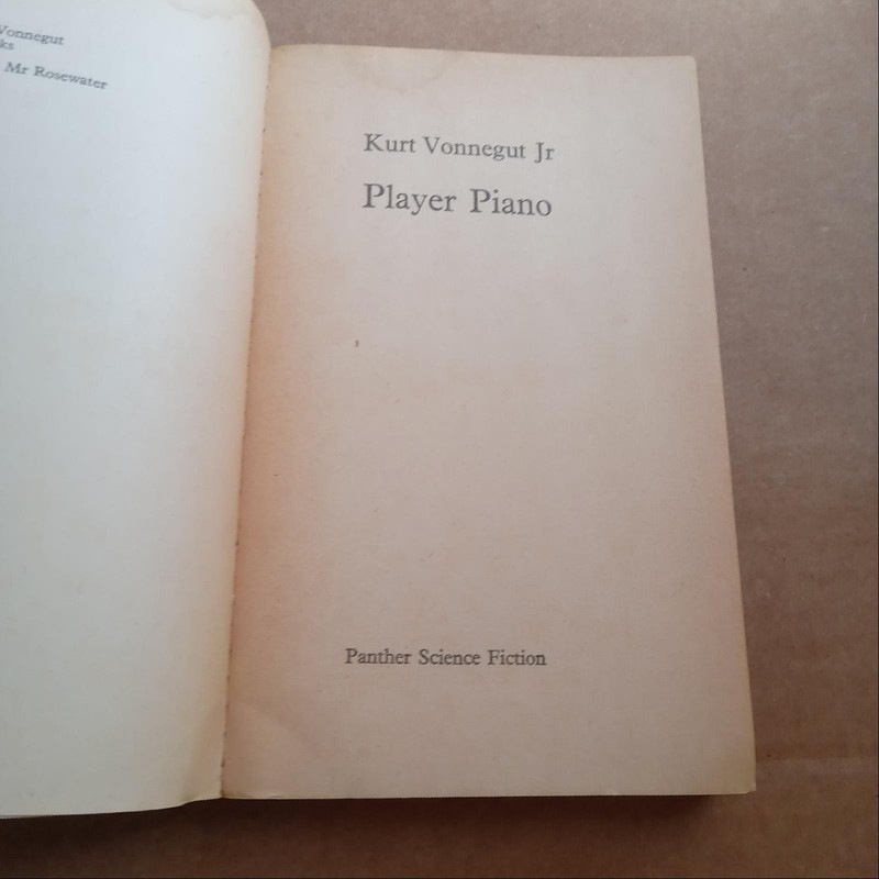 Kurt Vonnegut Jr Player Piano 1969 Panther Book United Kingdom 12mo Paperback VG gallery