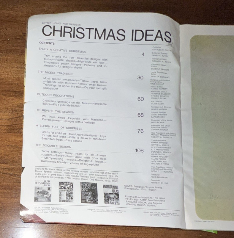 Vtg Lot of 10 Better Homes & Gardens Christmas Magazines 1967,68,69,70,71,72,74 gallery