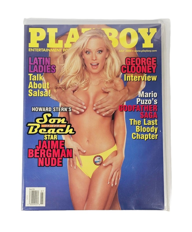 Playboy Magazine July 2000 Jaime Bergman George Clooney Neferteri Shepherd