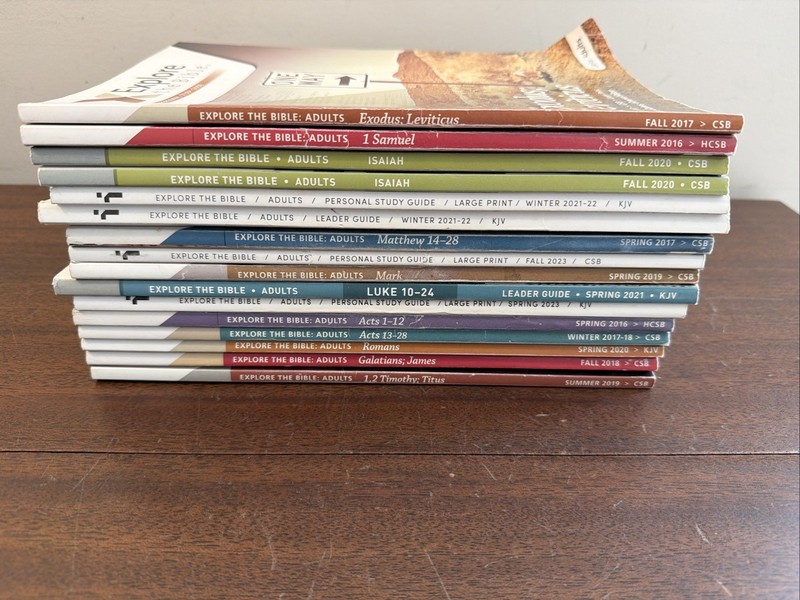 Lot of 16 Bible Study Guides – Explore the Bible Personal Study Guides – Lifeway