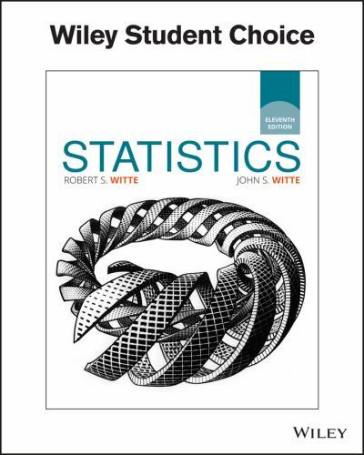Statistics, Paperback by Witte, Robert S.; Witte, John S., Like New Used, Fre…