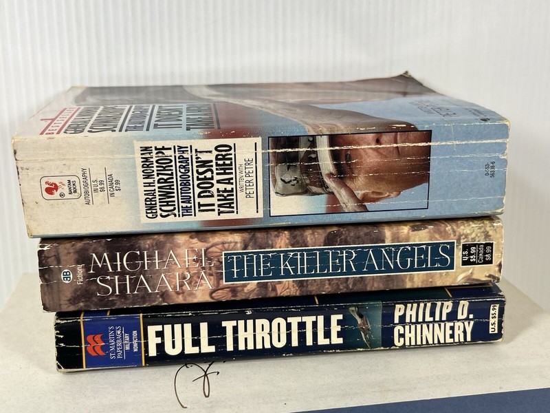 Military War Combat Action Biography Book Lot gallery