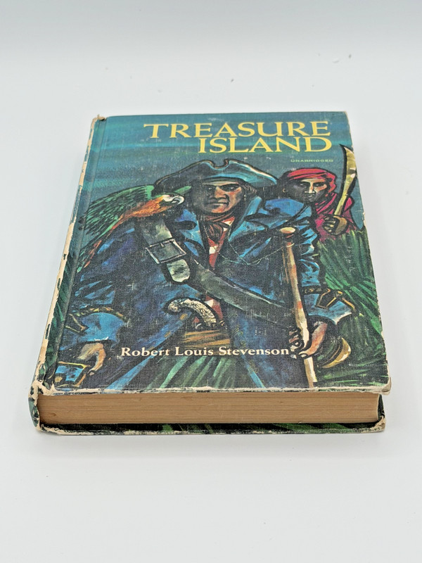 Treasure Island Robert Louis Stevenson 1965 Vintage Hardcover Whitman Unabridged