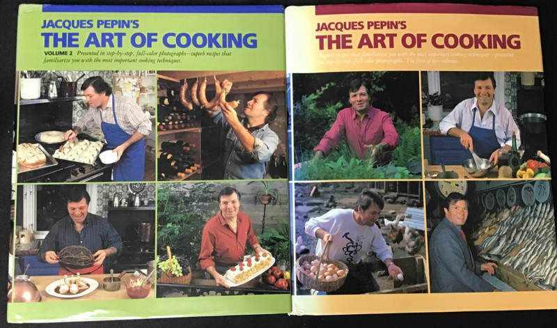 The Art of Cooking by Jacques Pepin Voume 1 & 2 HC DJ 1st First Editions
