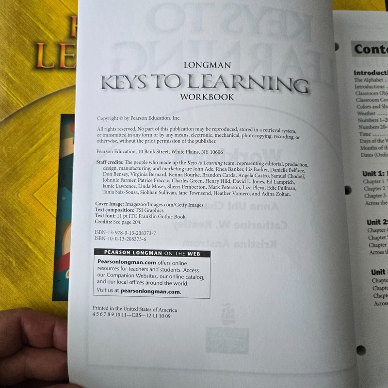 Longman Keys to Learning Teacher's Edition Resource Book Workbook Pearson gallery