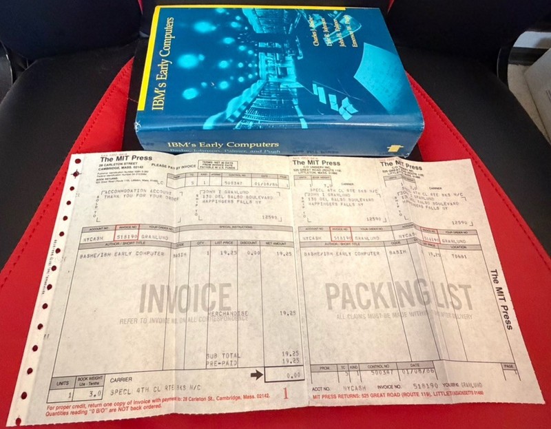 IBM’s Early Computers 1986 MIT Press C. Bashe L. Johnson J. Palmer E. Pugh HC/DJ