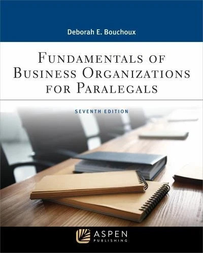 Fundamentals of Business Organizations for Paralegals 7E - 9781543826920 gallery