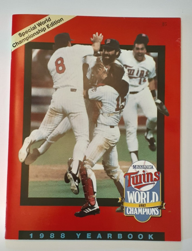 Minnesota Twins 1988 Yearbook, 1987 World Championship Series Paperback Book
