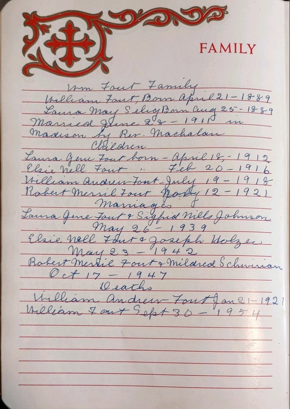 Fout, William Family Bible (Bible Rescue #885) gallery