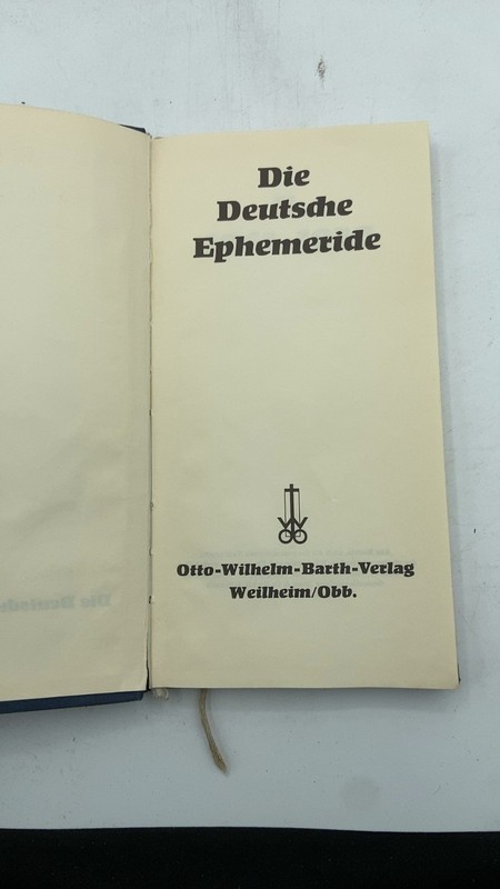 Die Deutsche Ephemeride Hardcover 1962 gallery