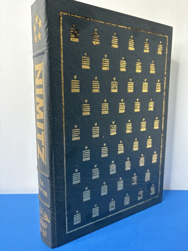 Easton Press ADMIRAL CHESTER NIMITZ E B Potter LEATHER 1ST Military History FINE