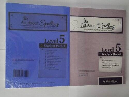 All About Spelling: Level 5, Teacher’s Manual and Student Packet – GOOD