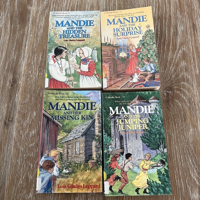 Mandie Books 4 Book Lot Lois Gladys Leppard Mystery/Christian Bethany