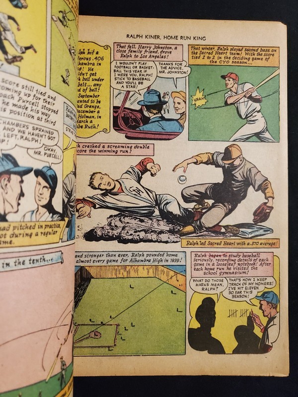 Ralph Kiner, Home Run King - Comic Book published by Fawcett Publications 1950 gallery