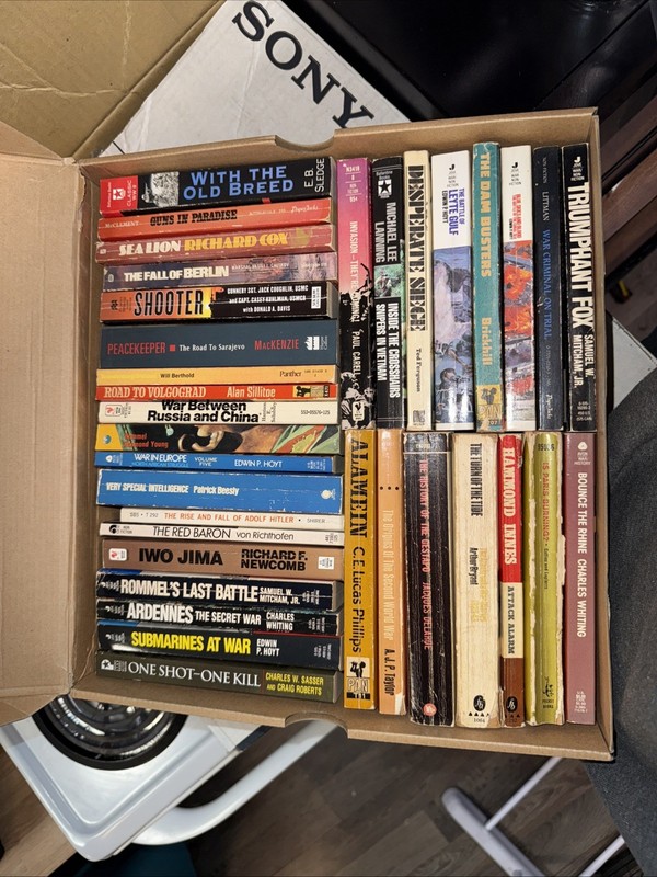 HUGE Vintage Lot of 34 Combat Military & War Paperback WW2 1960s