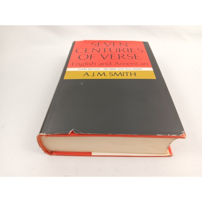 Seven Centuries of Verse English American A.J.M. Smith Poetry Book gallery
